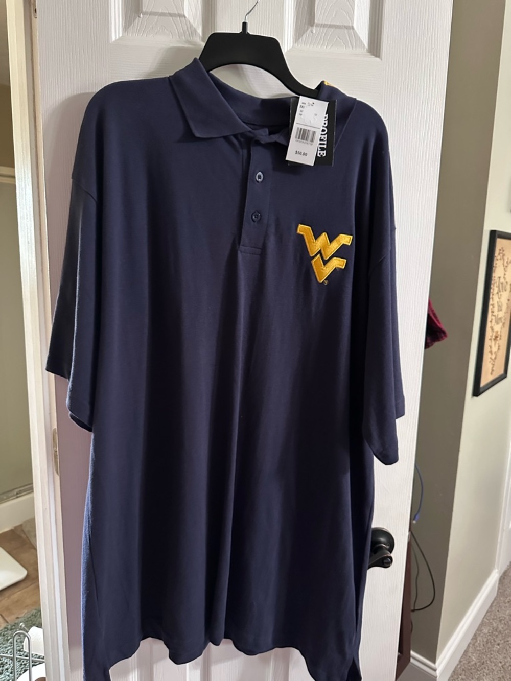 New With Tags WVU Mountaineers Polo Shirt
